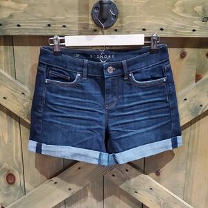 White House Black Market Dark Blue Jean Shorts